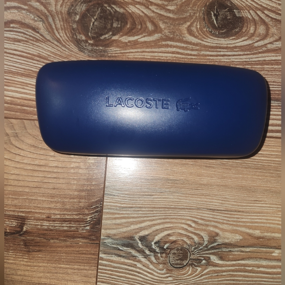 Lacoste Navy Blue Eyeglass Case